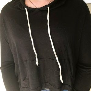 black cropped long sleeve.